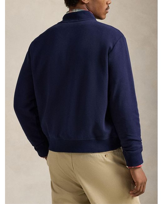 Polo Ralph Lauren Blue The Rl Fleece Western Logo Sweatshirt for men