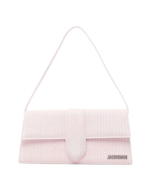 Jacquemus Pink Le Bambino Long Leather Shoulder Bag