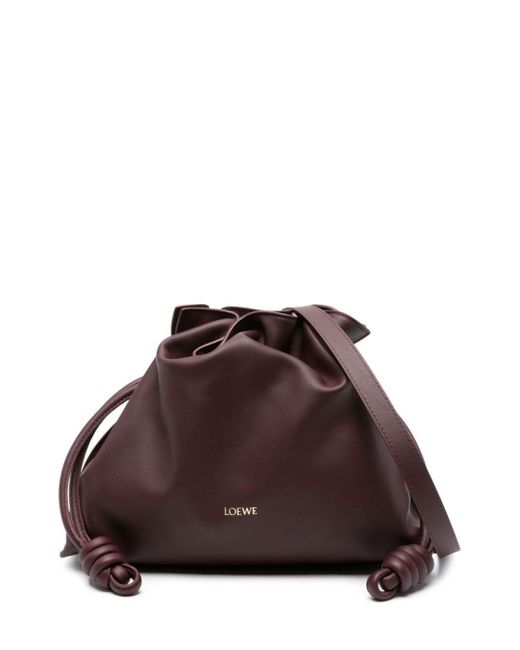 Loewe Brown Flamenco Medium Leather Clutch