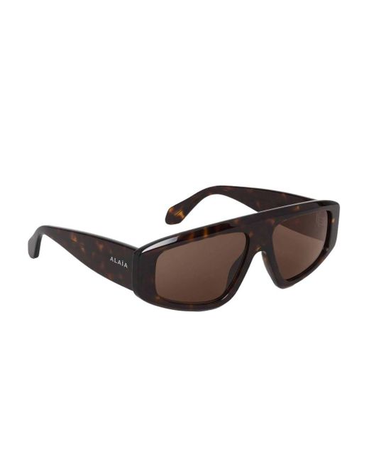 Alaïa Brown Mask 92 Sunglasses