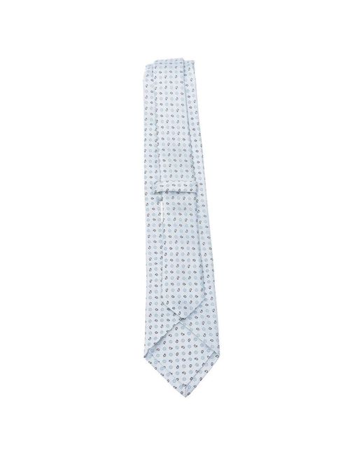 Luigi Borrelli Napoli White Silk Tie for men