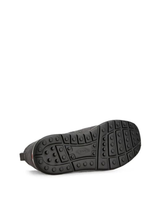 Tod's White Leather And Knit Sneakers for men