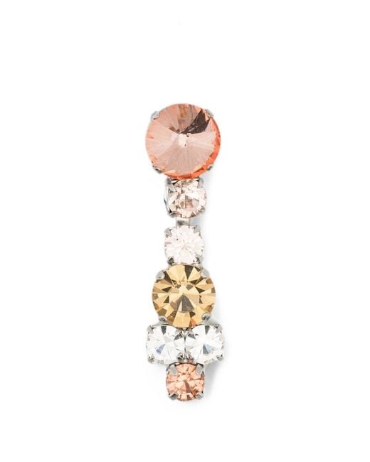 Forte_forte White Crystal Earrings
