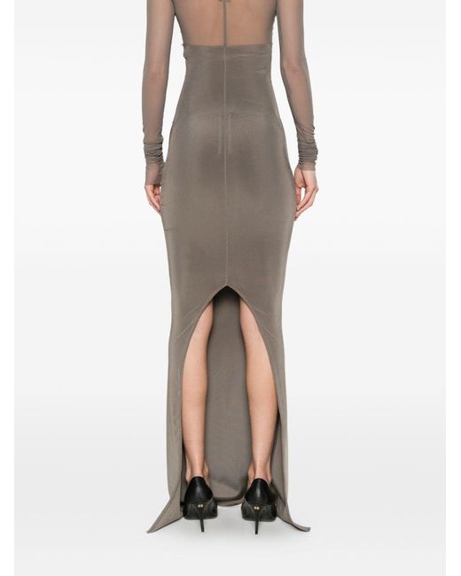 Rick Owens Gray "Dirt Coda" Long Skirt