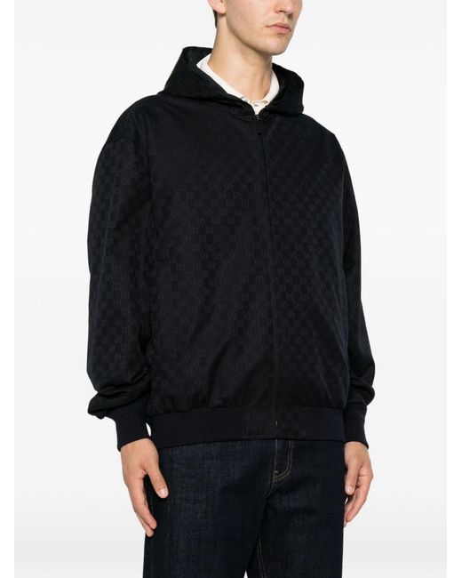 Gucci Black Gg Cotton Blouson Jacket for men