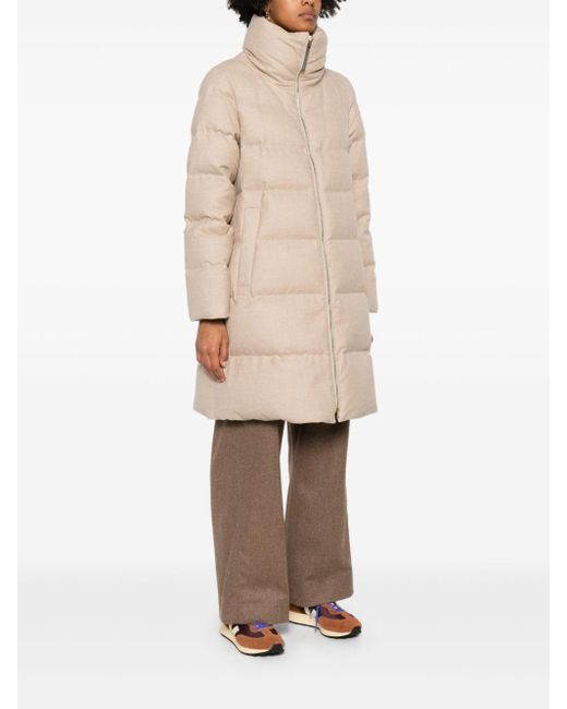 Herno Natural Powder Quilted Jacket