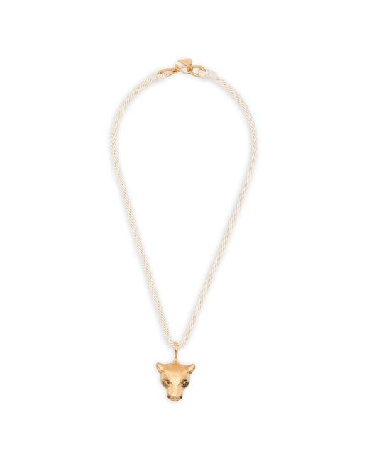 Forte_forte White Puma Necklace