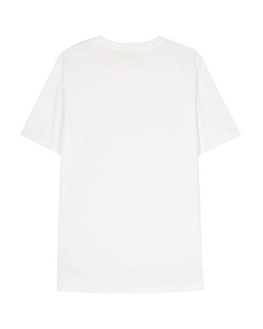 Peuterey White Lapoint Palm Reg Cotton T-shirt for men