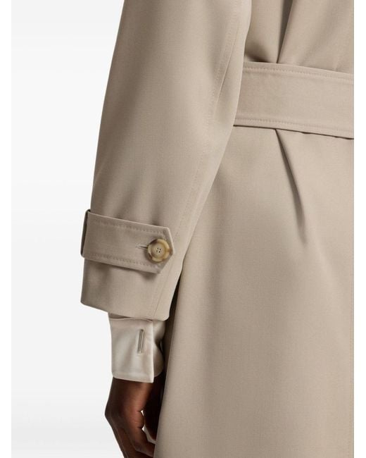 Boss Natural Ciolet Wool Trench Coat