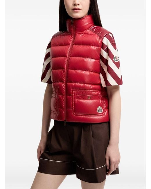 Moncler Red Frelon Down Vest