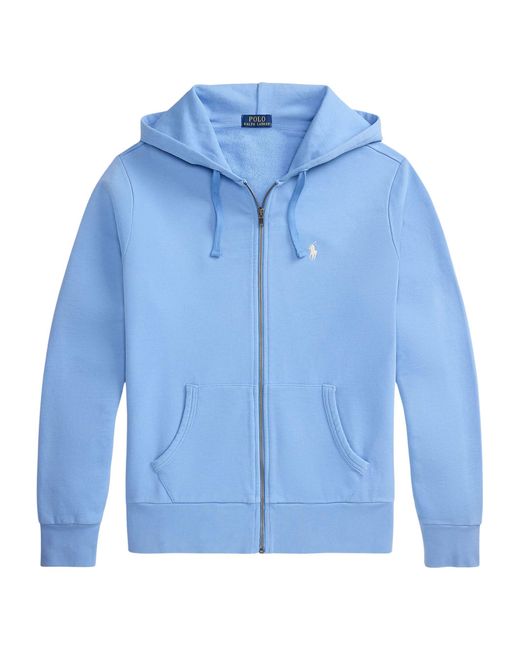 Polo Ralph Lauren Blue Loopback Fleece Sweatshirt for men