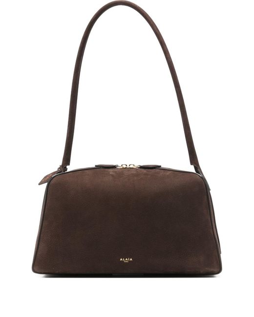 Alaïa Brown Le Bouledogue Medium Leather Shoulder Bag