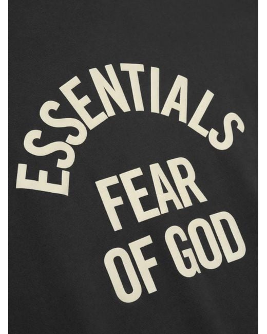 Essentials Black Cotton T-Shirt for men