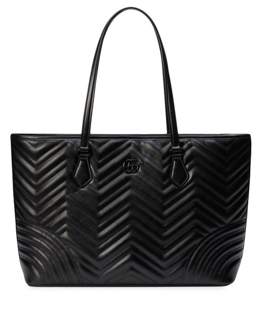 Gucci GG Marmont Large Tote Bag in Black Lyst UK