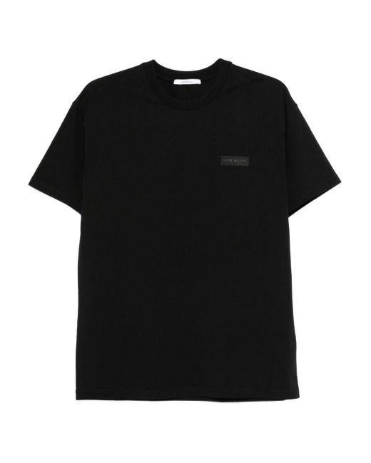 Givenchy Black Cotton T-Shirt With Logo for men