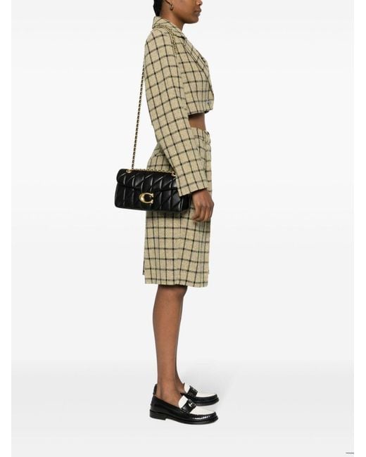 COACH Black Tabby 26 Leather Crossbody Bag
