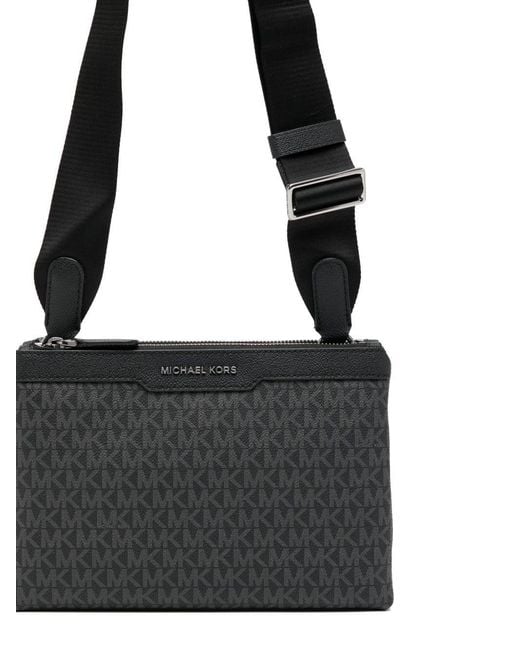 Michael Kors Black Hudson Logo Crossbody Bag for men