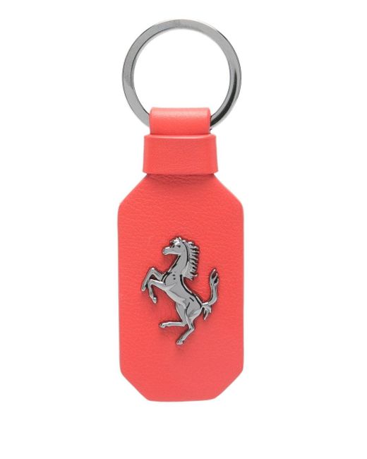 Ferrari Red Keyholder With Logo for men