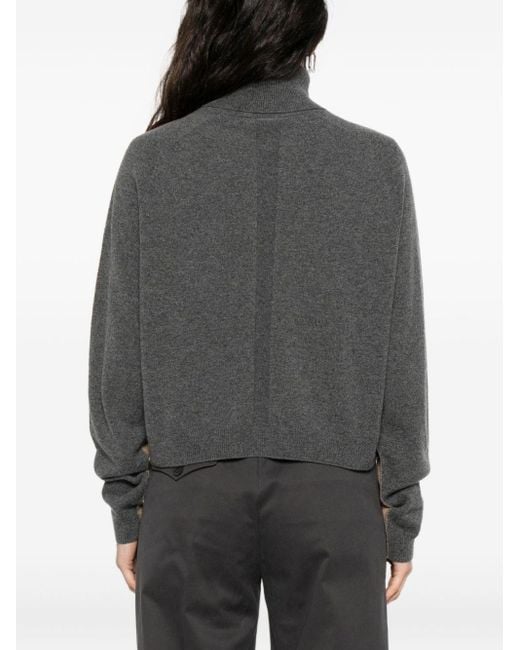Semicouture Natural Emeraude Wool And Cashmere Jumper