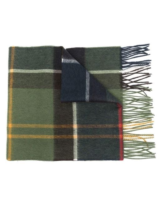 Barbour Green Tartan Scarf Carrbridge for men