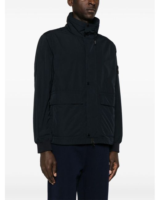 Stone Island Black Jacket With Logo for men