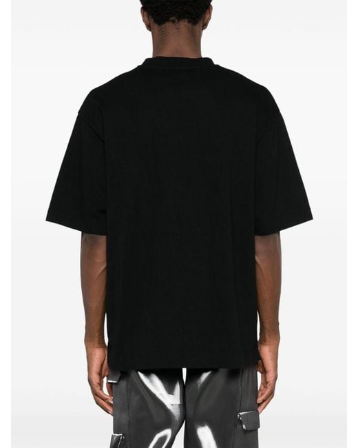 Off-White c/o Virgil Abloh Black Big Bookish T-Shirt Cotton Tshirt for men