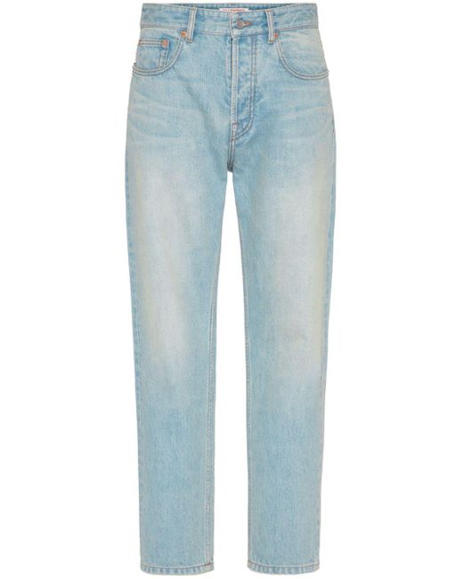 Valentino Blue Vlogo Denim Jeans for men