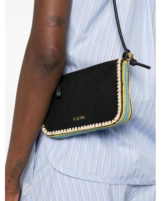 Loewe White Rio Leather Mini Bag