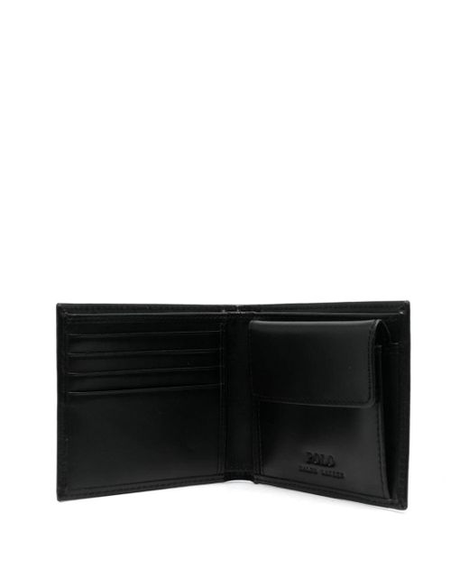 Polo Ralph Lauren Black Big Pony Bi-fold Wallet for men
