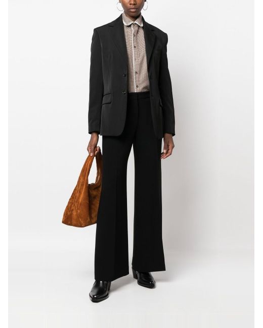 Alberto Biani Black Flared Trousers