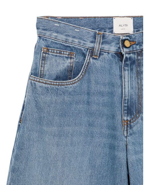 Alysi Blue Denim Cotton Jeans