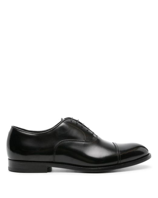 Doucal's Black Shoe With Logo for men