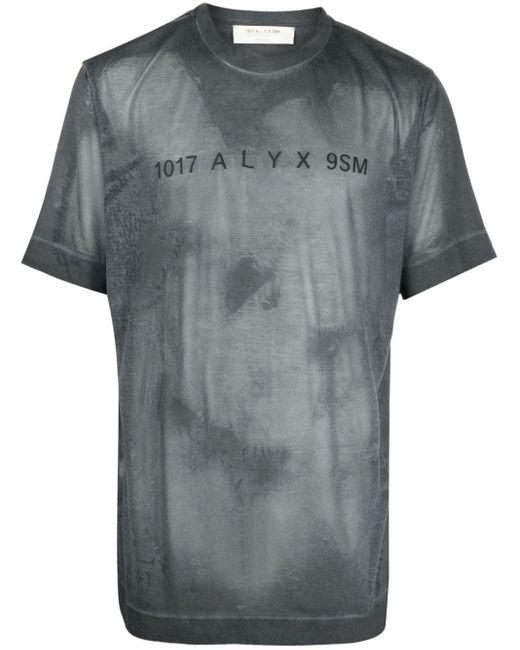 1017 ALYX 9SM Gray Logo T-Shirt for men