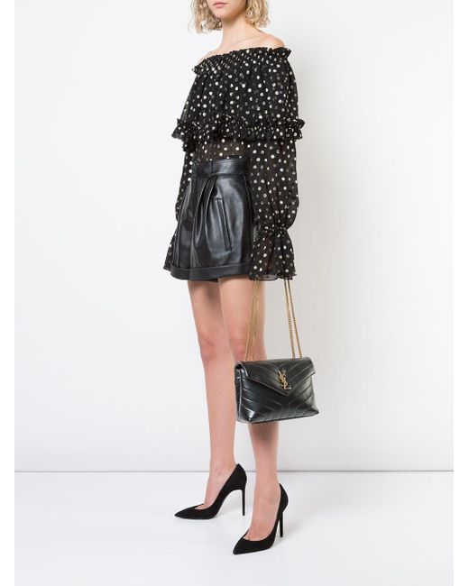 Borsa Loulou Piccola di Saint Laurent in Gray