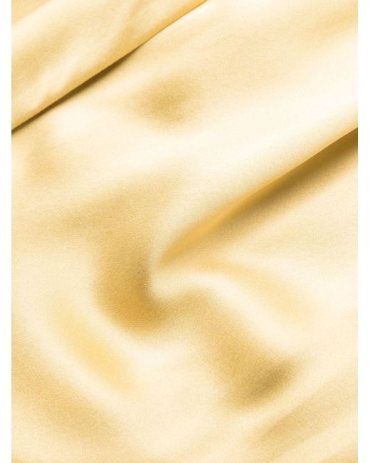 Zimmermann Yellow Silk Wrap Minidress