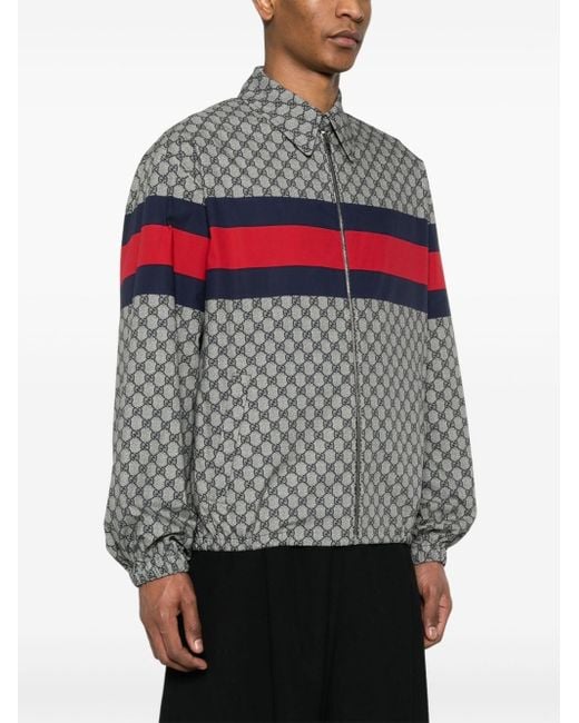 Gucci Gray Jacket With Monogram for men