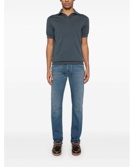 Jacob Cohen Blue Slim Bard Jeans for men