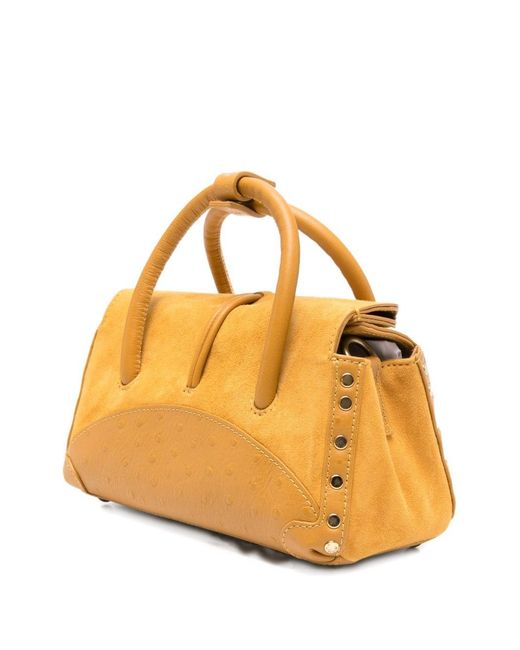Zanellato Metallic Dotta Baby Leather Handbag