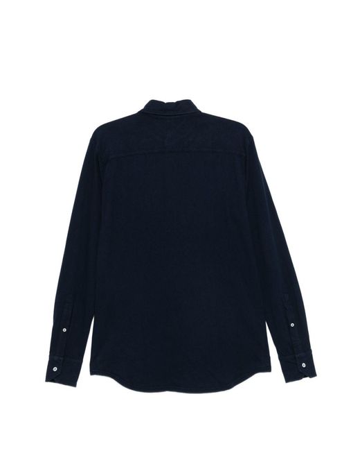 Doppiaa Blue Pollina Shirt for men