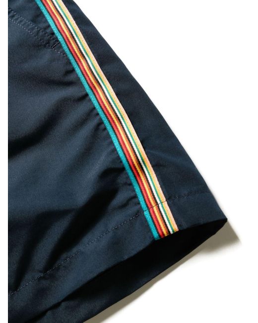 Paul Smith Blue Signature Stripe Swim Shorts for men
