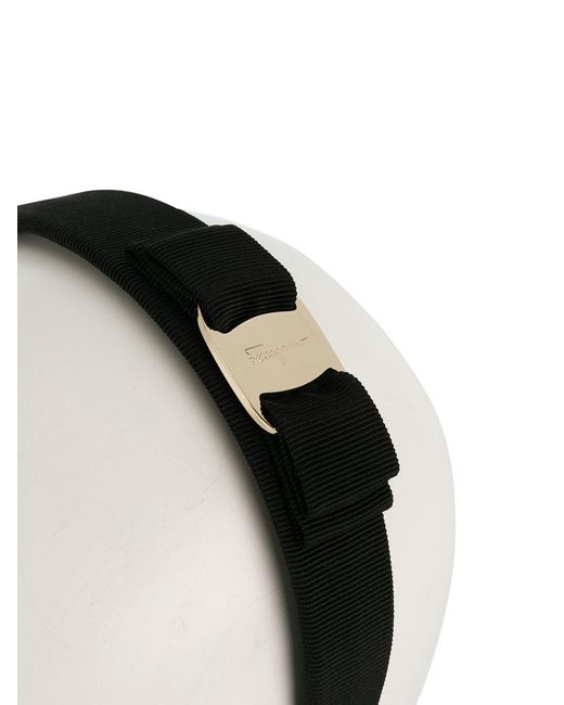 Ferragamo Black Vara Bow Headband