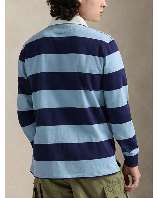 Polo Ralph Lauren Blue The Iconic Rugby Polo Shirt for men