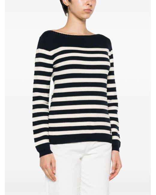 Woolrich Blue Striped Cotton Sweater