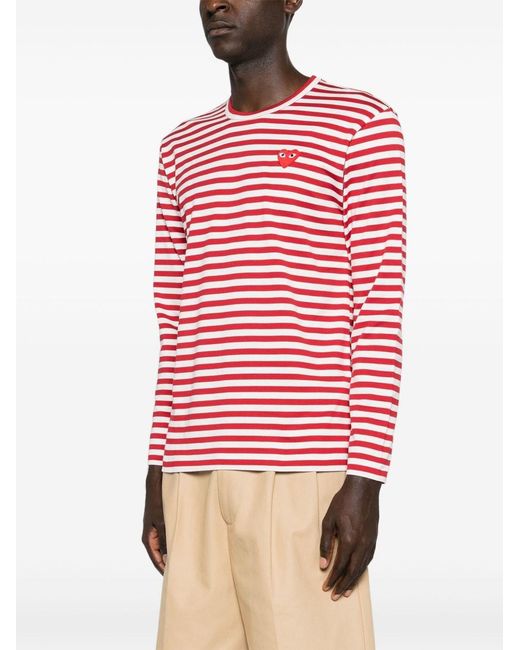 COMME DES GARÇONS PLAY Red Emblem Heart Cotton T-Shirt