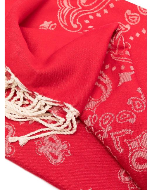 Mc2 Saint Barth Pink Bandana Intarsia-knit Beach Towel