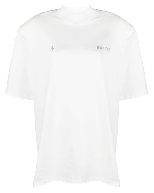 The Attico White Kilie Cotton Jersey T-Shirt