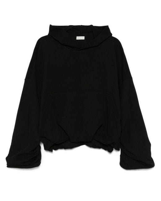 Dries Van Noten Black Hannett Cotton Hoodie