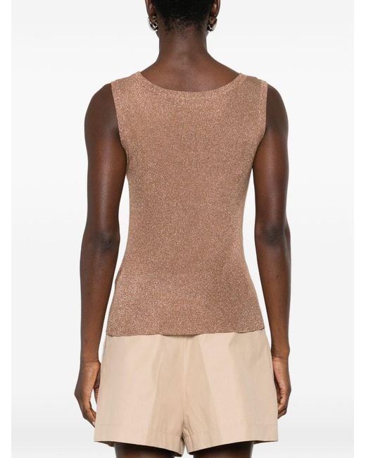 Fabiana Filippi Brown Tank Top