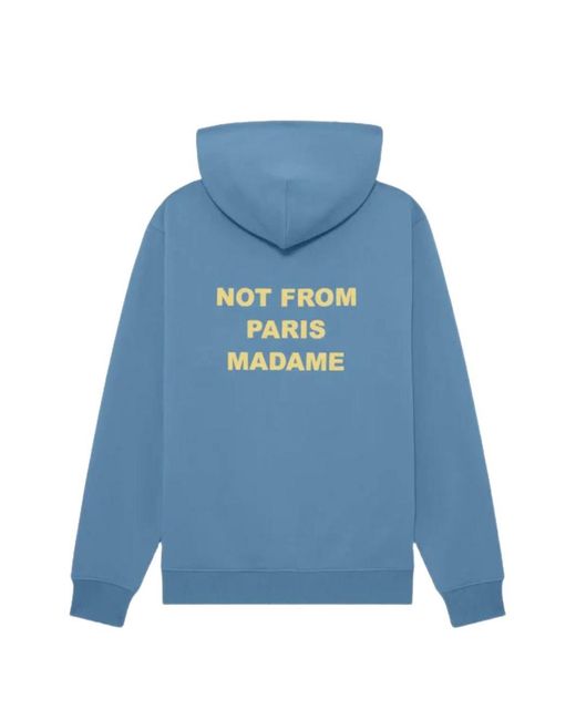 Drole de Monsieur Blue Slogan Sweatshirt for men