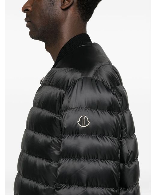 Moncler Black Nylon Parka Coat